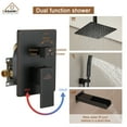 thumbnail image 6 of CASAINC 10" Ceiling Mounted Square Shower System with Handheld Shower and Tub Spout, Oil Rubbed Bronze, 6 of 6