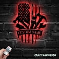 thumbnail image 2 of Craftnamesign Custom US Flag Plumbing Tool Metal Wall Art LED Light, Custom Plumber Name Sign, 2 of 5