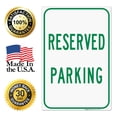 thumbnail image 7 of Reserved Parking Green Sign, 24x36 Corrugated Plastic, 7 of 7