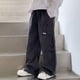 thumbnail image 5 of Cowsor Men's Baggy Cargo Pants Casual Loose Fit Wide Leg Pants with Elastic Waist, 5 of 6