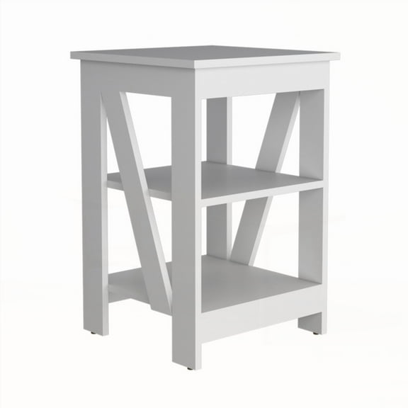 Zenda Sideboard, White - Multiple Compartments & Easy Movement