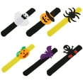 thumbnail image 5 of 6pcs Halloween Slap Bracelets Wristbands Slap Bands Toy Party (Assorted Color), 5 of 5