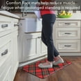 thumbnail image 5 of CounterArt Christmas Plaid Vinyl Kitchen Comfort Mat 30 x 20, 5 of 8