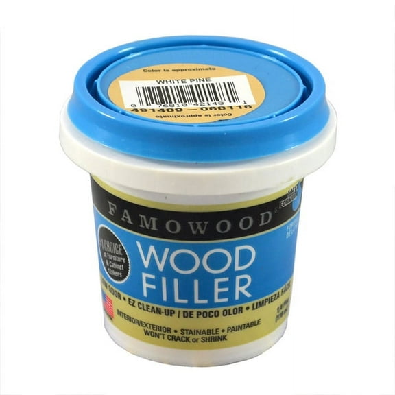 12-Pack of 1/4 pt Eclectic 40042144 White Famowood Water-Based Latex Wood Filler