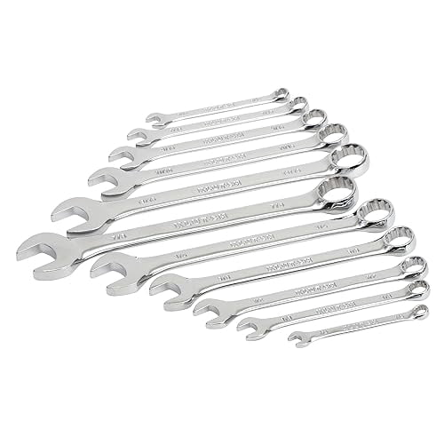 Klutch 11-Pc. SAE Wrench Set with Full Polish