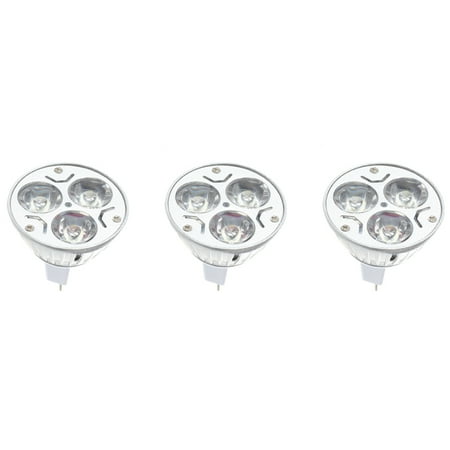 

3X MR16 GU5.3 12V Cool White Light Bulb 3X1W