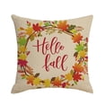 thumbnail image 2 of Bewildely Funda de almohada con estampado de cremallera oculta, parte de Acción de Gracias, funda de almohada, fundas de cojín, decoración de patrones Decoración del hogar dos 21GM15 Bewildely HA060852-02B, 2 of 6