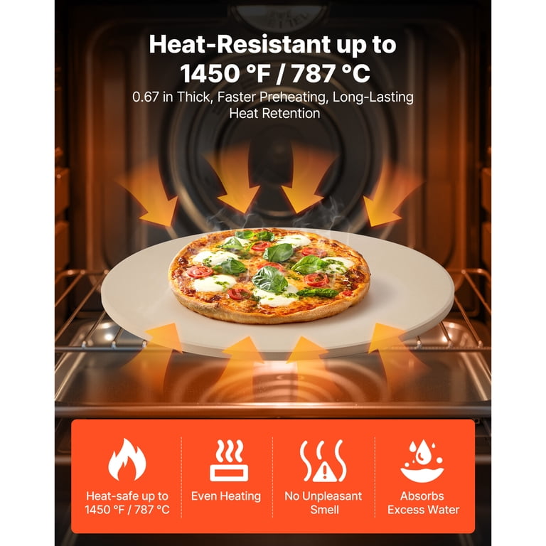 KFFKFF 16-Inch Round Cordierite Pizza Stone with Stand photo 3