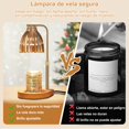 thumbnail image 4 of Lampara para Velas Aromaticas, Temporizador Lampara Calentadora de Velas, Altura Ajustable L&aacute;mparas Aromatizantes, 4 Niveles de Brillo, con 2 Bombillas, para Decoraci&oacute;n del Hogar, 4 of 7