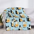 thumbnail image 4 of Throw Blanket for Couch Sofa and Bed, FUNNY CAT IS DRINKING WATER Soft Plush Throw Blanket, Fuzzy Cuteness Comfy Warm Washable Flannel Blanket Throws for All Season, 4 of 8