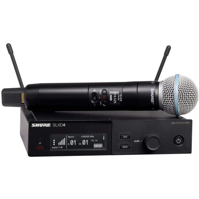 Micrófono de Mano Shure SLXD24/B58 Dinámico Supercardioide