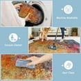 thumbnail image 2 of Moynesa 2'x3' Modern Abstract Area Rug,Galaxy Washable Small Front Door Rug for Entryway Mat Contemporary Faux Wool Non-Slip Soft Floor Indoor Carpet for Living Room Kitchen Bathroom RV, 2 of 7