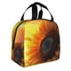 thumbnail image 2 of Fotbe Sunset Coast Sunflower Bolsa Térmica con Estampado y Forro de Aluminio Grueso Bolsa de Almuerzo con Bolsillo Frontal para Hombres y Mujeres, Ideal para Trabajo, Escuela, 2 of 8
