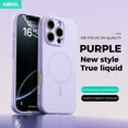 thumbnail image 2 of for iPhone 14 Magnetic Case, Compatible with Mag-Safe, Soft Anti-Scratch Microfiber Lining, Slim Liquid Silicone Shockproof Protective Phone Cover for iPhone 14, Purple, 2 of 7