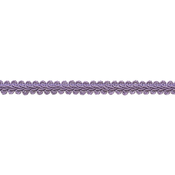 1/2" (1cm) Basic Solid Collection French Gimp Braid Trim # FGS,, Lilac Purple #D7 (Light Lavender Violet Purple) Sold By The Yard (36"/3 ft/0.9m)