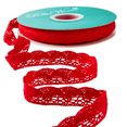 thumbnail image 3 of The Pioneer Woman Just Red Crochet Lace Scalloped Edge Trim Ribbon, 7/8" x 20 Yards, 3 of 5