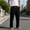 Black, variant on Mens Golf Pants Lightweight Quick Dry Anti-Slip Work Dress Pants Stretch Elastic Waist Drawstring Casual Slacks with Pockets Size 3XL White