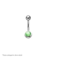 thumbnail image 4 of 14ga-3/8"(10mm) Semi-Precious Stone 316L Surgical Steel Belly Ring, 4 of 10