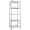 Silver, variant on Storage Shelves - 5-Tier Large Capacity Shelf Organizer with Hooks, Heavy-Duty Garage Shelving with Leveling Feet, Wobble-Free Rack for Bedroom, Balcony, Garage, 18.1"×12.4"×56.8", Black