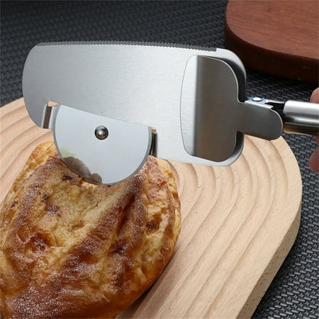 

Slitter Slicer Stainless Steel 3in 1 Pizza Cutter Portable Pizza Cake Roller Shovel Cutter For Home Kitchen. Cool Kitchen Gadgets Appliances for The Kitchen in Teal Home Necessities Kitchen And Table