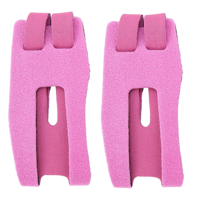 1 par de correas de soporte para codo, tela elástica transpirable, muñequera deportiva, soporte para rodilla, color rosa S