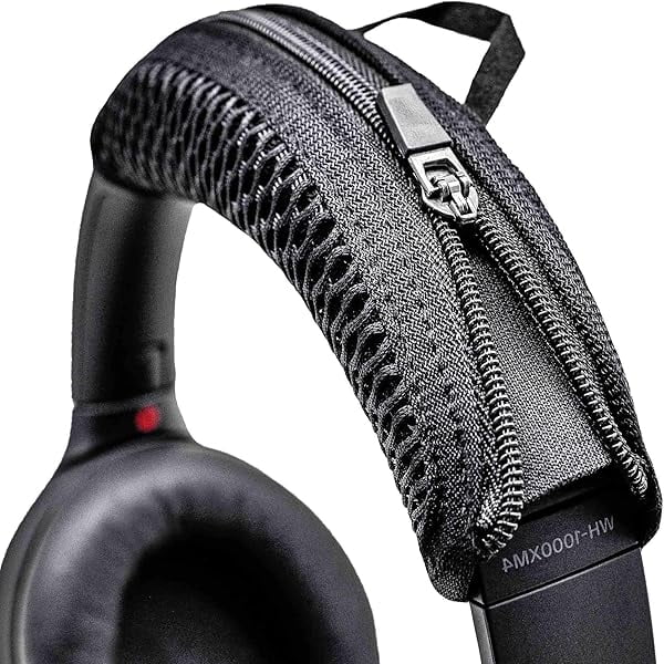 wonima11 WH 1000XM4 Protective Headband Cover Compatible with WH-1000XM4, WH-1000XM3, WH-1000XM2, WH-H910N, WH-XB910N I Washable Breathable Mesh Fabric (Black)