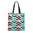 thumbnail image 1 of JSDART Sac en Toile Réutilisable Sac de Courses Motif Été Couleurs Colorées et Super Vives Nuances Rose Sac Fourre-Tout, 1 of 1