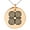 Rose, variant on Stainless Steel Aztec Strength Rune Engraved Small Medallion Circle Charm Pendant Necklace