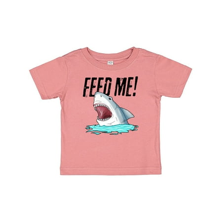 

Inktastic Feed Me with Shark Head Gift Baby Boy or Baby Girl T-Shirt
