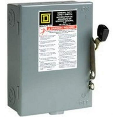 Square D Indoor Fusible Safety Switch 30 Amp Boxed