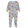 thumbnail image 3 of Gerber Unisex Baby Toddler Buttery Soft Footed Pajama 2-Way Zipper with Viscose Made from Eucalyptus, Sizes 0/3M - 4T, 3 of 8