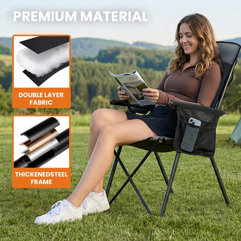 Ever Advanced Reclining Camping Chair, 4-Level Adjustable Back photo 5