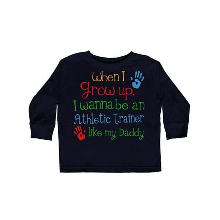 

Inktastic Athletic Trainer like Daddy Gift Toddler Boy or Toddler Girl Long Sleeve T-Shirt