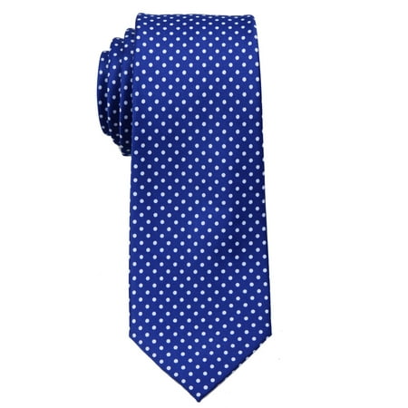 Boy's Polka Dot Necktie - Dark Blue