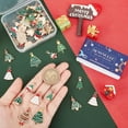 thumbnail image 3 of 52Pcs 13 Style Alloy Enamel Pendants for Christmas Christmas Tree Light Gold Mixed Color 20~30x11~21.5x1~4mm Hole: 1.5~2mm 4pcs/style, 3 of 9
