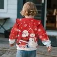 thumbnail image 5 of DISNIMO Toddler Christmas Sweatshirt Girls Snowman Santa Claus Printed Pullover Tops Comfy T-Shirts Long Sleeve Pullover Sweatshirt for Fall Winter 5-6 Years, 5 of 7