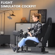 Marada Flight Simulator Cockpit with Game Seat for Thrustmaster A10C Hotas Warthog