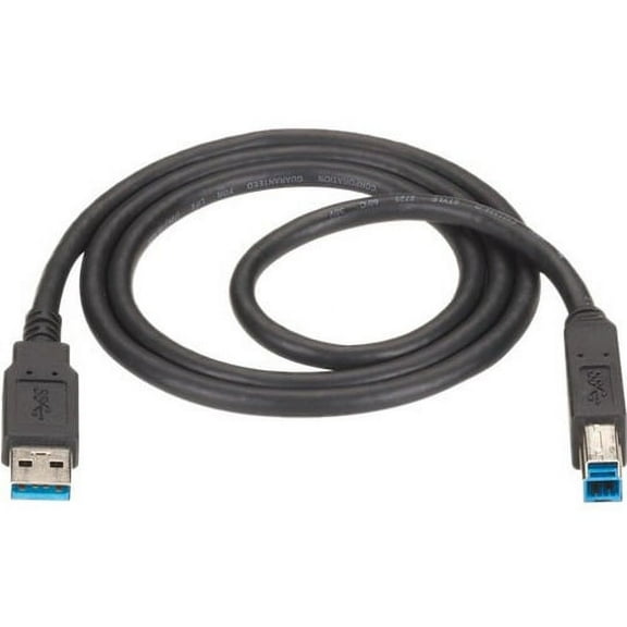 Black Box USB 3.0 Cable Type A Male To Type B Male Black 6-ft. 1.8-m