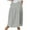 Gray, variant on Pitauce Womens Plus Size Maxi Skirt Elastic Waist A-Line Long Skirt Summer Beach Casual Baggy Skirts with Pockets S-5XL