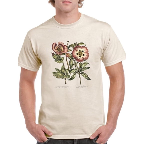 Framboise Floral Iv T-Shirt Men -Sydenham Edwards Designs, Male Medium
