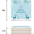 thumbnail image 3 of FMSHPON Merry Christmas Set of 8 Coaster for Drinks, Absorbent Ceramic Stone Coasters Cup Mat with Cork Base for Home Kitchen Room Coffee Table Bar Decor, 3 of 4