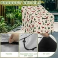thumbnail image 4 of Renewold Patio Outdoor Chair Covers All Weather Protection High Back Bar Chair Cover Water Resistant Lawn Deck Furniture Cover Christmas Decor, 38"W x 38"D x 36"H, Reindeer Christmas Tree Snowflakes, 4 of 7