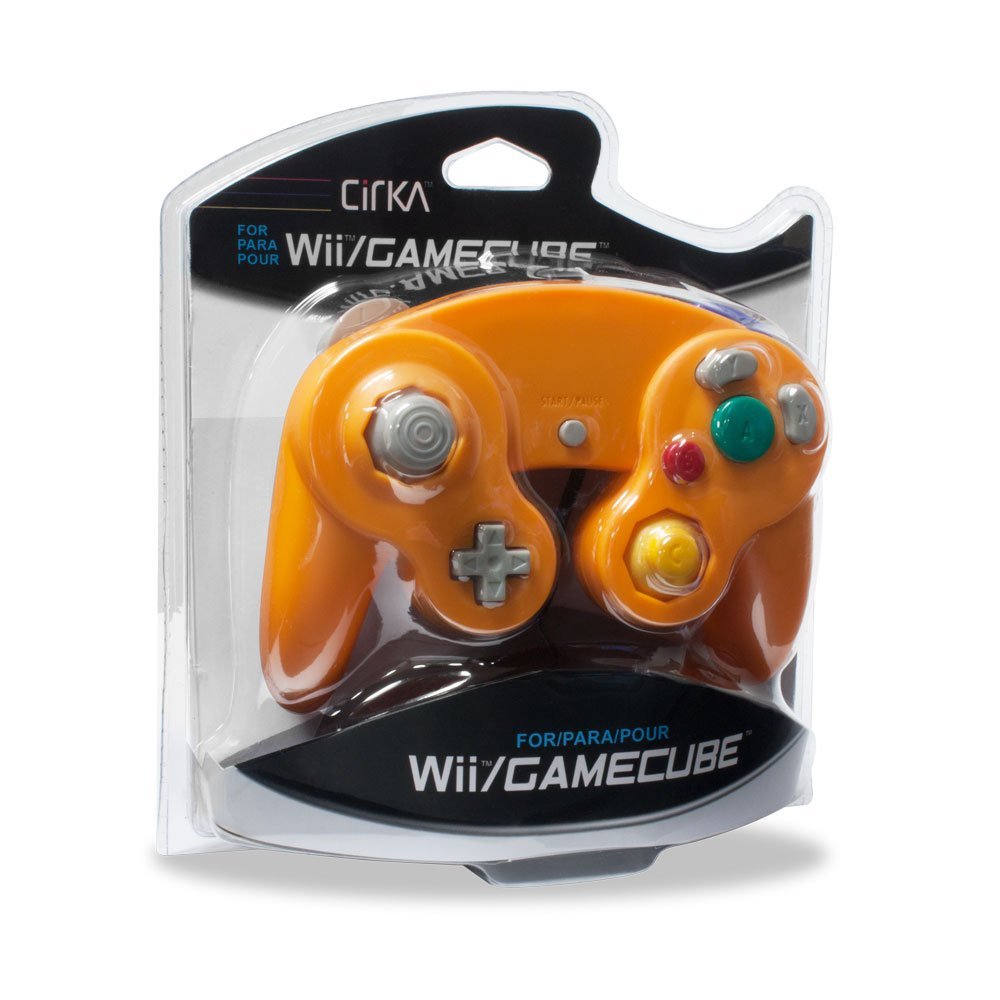 2X Two GameCube / Wii Compatible Controllers - Orange - image 3 of 3