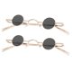 thumbnail image 1 of Retro Sunglasses for Women and Men Lightweight Golden Frame AC and Metal Material 2 Pairs Small Round Size, 1 of 1
