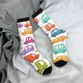 thumbnail image 5 of Vsdgher Doodle Cars Crew Socks for Men & Women, Breathable Casual Athletic Ankle Socks, 5 of 6