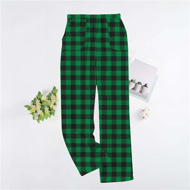 Puyaiuu Women's Pajama Pants With Pockets Flannel Pajama All kinds of Print Comfy Lounge Pant Fuzzy Sleep Bottoms with Pockets Gift