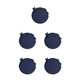 thumbnail image 2 of Cojín para Silla Bistros Inteprter Azul Oscuro Algodón Con Lazos Durables, 2 of 6