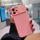 thumbnail image 1 of Funda protectora a prueba de golpes para lente de cámara deslizante para iPhone 13 12 Mini 11 Pro XS Max XR 7 8 Plus SE2020 funda blanda de Color sólido caramelo Tan Jianjun unisex, 1 of 2