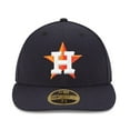 thumbnail image 2 of Men's New Era Navy Houston Astros Home Authentic Collection On-Field Low Profile 59FIFTY Fitted Hat, 2 of 4