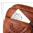 thumbnail image 4 of Minnieouse Bolso elegante con correa ajustable Bolsos cruzados de gran capacidad, versátiles y modernos Bolsas de mensajero y de hombro marrón B, 4 of 6